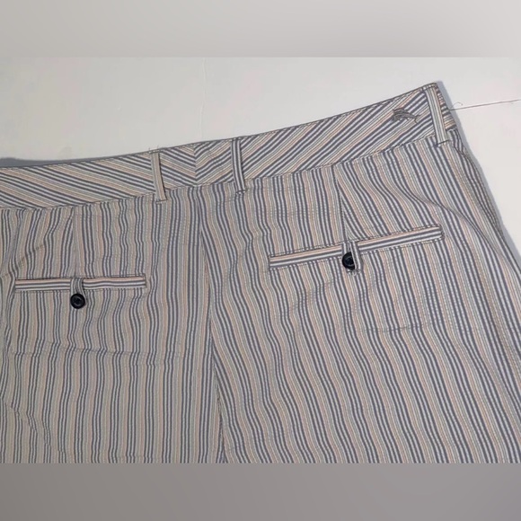 Tommy Bahama Shorts Men's Striped Nylon Size 38 Stretch Hawaiian Outdoor Active - Picture 9 of 9